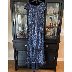 Calvin Klein Cap Sleeve Sequin Dress